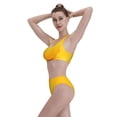 thumbnail image 6 of Picia Yellow Lemon Women's High Waisted Bikini Scoop Neck Swimsuit Two Pieces Bathing Suit-X-Large, 6 of 8