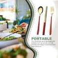 thumbnail image 3 of kurtrusly Kitchen Utensils 304 Stainless Steel Portable Sets Reusable Tableware with Box Students Use Simple Design Breakfast Dinner Type 5, 3 of 8
