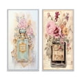 thumbnail image 2 of Designart "Vintage Floral Perfume Bottle in Pastel" Perfumes Framed Wall Art Set Of 2 - Glam Blue Framed Wall Art Set Of 2, 2 of 6