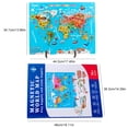 thumbnail image 2 of Rompecabezas Magnéticos Del Mapa Del Mundo Para Niños, Rompecabezas De Madera Con Tarjetas Flash De Países Y Banderas Nacionales, Juguetes De Aprendizaje De Introducción Eigraketly FN006367-00, 2 of 6