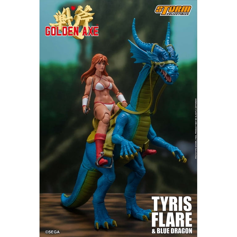 SEGA社[GOLDEN AXE (ティリス＆ブルードラゴン)]新品未開封! Storm Collectibles Golden Axe Tyris Flare and Blue Dragon 1/12