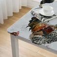 thumbnail image 4 of BANET Tablecloth Washable, Stain and Wrinkle Resistant Washable Polyester Table Cloth, Fun Animal Print, Decorative Fabric Table Cover for Dining Table, Buffet Parties, White, 4 of 7