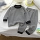 thumbnail image 5 of Conjuntos de blusas y camisas de cuello redondo y manga larga para niños, conjunto de pijama informal cálido de manga larga y pantalones largos para el hogar, conjunto de dos piezas para niños, conjun, 5 of 5