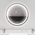 thumbnail image 1 of kleankin Miroir de Salle de Bain Moderne à DEL, Miroir de Meuble-Lavabo à Intensité Réglable Antibuée, 1 of 10