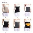 thumbnail image 2 of Transemion Stay Warm And Stylish Back Warmer Belt Breathable Elastic Waist Back Support thickened grey L 1Set, 2 of 6