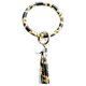 thumbnail image 2 of Fiudx Ofertas Relámpago Moda Tendencia Pulsera De Cuero Grande Borla Llavero Redondo Anillo Joyería Pulsera, 2 of 2