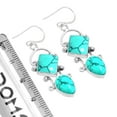 thumbnail image 3 of 925 Sterling Silver Women Jewelry Turquoise Earring, 3 of 5