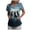Dark Blue, variant on Scrub Tops Women Short Sleeve V Neck Pumpkin Nursing Uniforms Dark Purple for Size S