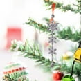 thumbnail image 4 of Leodye 1PCS Christmas Ornaments Crystal Snowflake Ornaments Annual Edition Christmas Tree Ornament Home Gifts-5.91x5.91in, 4 of 6