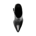 thumbnail image 3 of Steve Madden Women's CANTEEN Pointed Toe Imported Slip on Booties Black Leather (BLACK LEATHER, 9.5), 3 of 5