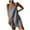 Gray, variant on Giftesty Summer Dresses for Women Fashion Women Summer Casual Solid Pocket Camis Sleeveless Mini Dress