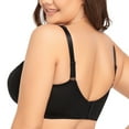 thumbnail image 4 of Women's Underwire Unlined Bra Minimizers Non-Padded Full Coverage Lace Plus Size 46I, 4 of 9