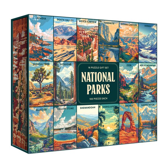 RoseArt National Parks Gift Set Adult Interlocking Puzzle