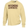thumbnail image 2 of Men's ComfortWash Gold Wyoming Cowboys Garment Dyed Long Sleeve T-Shirt, 2 of 3