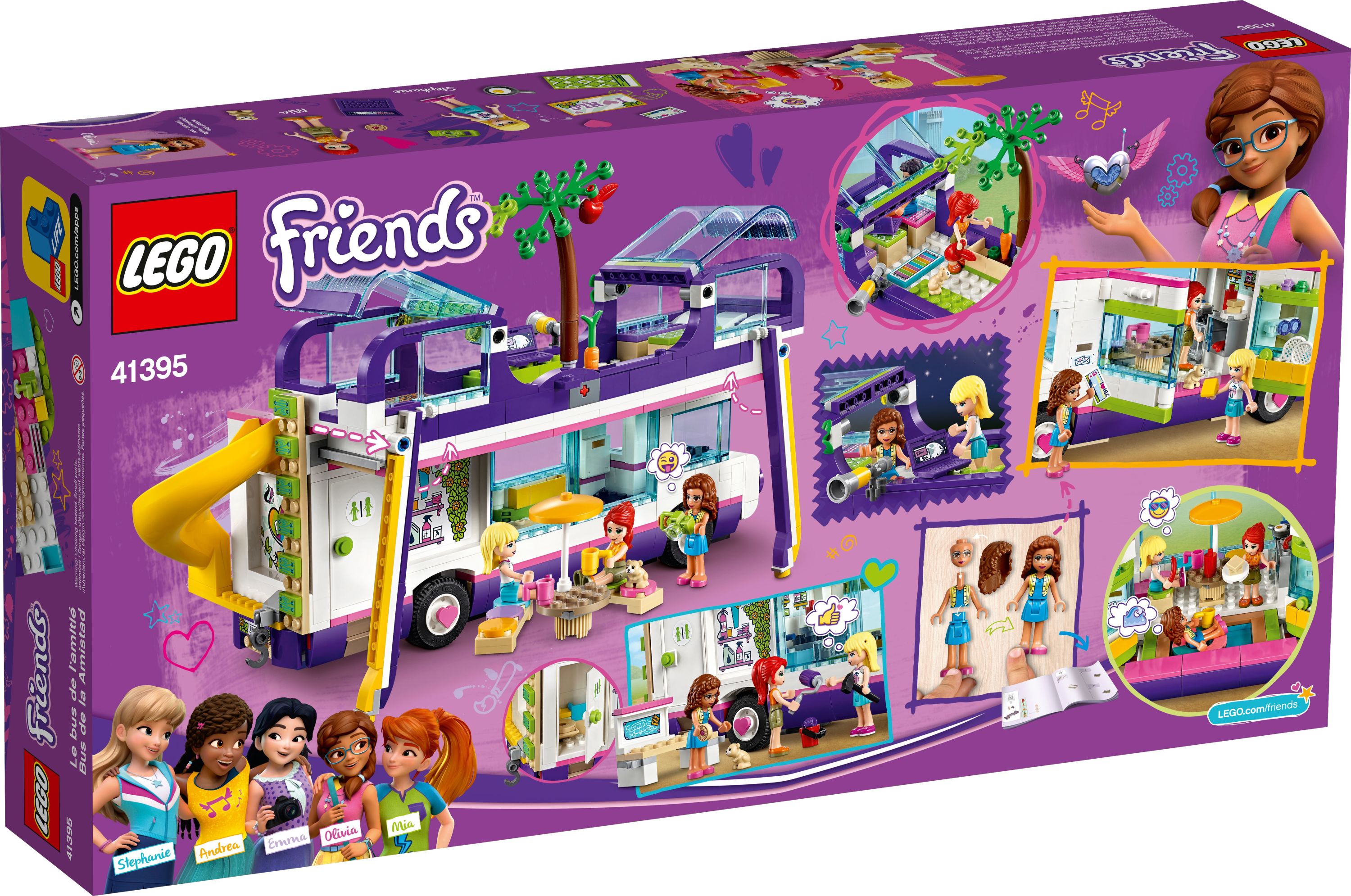 LEGO Friends Friendship Bus 41395 LEGO Heartlake City Toy Playset (778 Pieces) - image 5 of 7