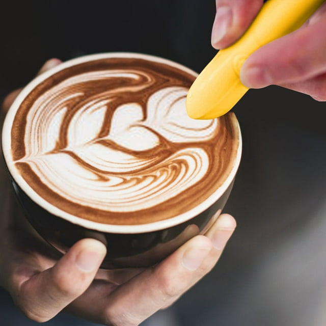 2025 New Pen For Latte Art Pen Latte Art Pen For Coffee Latte Art Pen Coffee Stencils Latte Art Electrical Coffee Carving Pen For Coffee Powered By Battery 420 Infuser compatible with Machine Fondant