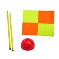 thumbnail image 1 of LOVIVER Drapeau de Coin de Soccer Adulte pour Remplacement de Terrain de Jeu de Match Équipement base Rouge 1m, 1 of 8