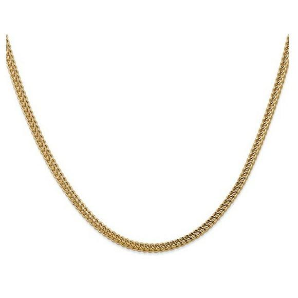 22 inch 14 Karat Yellow Gold Semi-Solid Franco Chain (3.00mm)