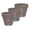 Shade, variant on - Pack of 3 - Self Watering Planter - Height 6.9 inches - Flower Pot with Bottom Watering Level Indicator for All House Plants, Flowers, (Diameter 6.9", Shade)