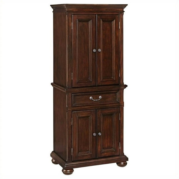 Bowery Hill Pantry In Dark Cherry, Bowery Hill Large Oak Wrap Around Home Bark