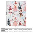 Patifu Christmas Kids Fleece Throw Blanket Cartoon Snowman Sherpa