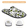 thumbnail image 3 of KLL Soccer and Football Slippers for Women Men House Slip on Indoor Outdoor Bedroom Furry Fleece Lined Ladies Comfy Anti-Skid Rubber Hard Sole-Medium, 3 of 8