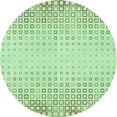 thumbnail image 1 of Ahgly Company Machine Washable Indoor Round Transitional Mint Green Area Rugs, 4' Round, 1 of 7