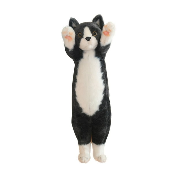 Muñeco gato simulado que levanta la mano Muñeco gato Almohada gato suave Almohada sofá Muñeco gato adorable Apto para todos los amantes de los gatos (40 cm)