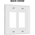 thumbnail image 3 of NICKSUN Galaxy Space Purple Combination Wall Plate, 2 Gang 2 Rocker Outlet Cover Decorative Switch Plate for Office Home Decor, 4.5 x 4.5 Inch, 3 of 7
