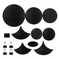 thumbnail image 1 of Almohadillas Mute Platillo Drum Mute Pads Drum Mute Pad Mat Drum Head Pad amp; Sound Off Blocks Tapete para cinturón con 4 clips de carpeta para práctica de batería Juego de almohadillas de silencio S Romacci Almohadillas Mute, 1 of 6