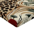 thumbnail image 2 of Ambesonne Leopard Print Fitted Sheet, Abstract Blend Earthy, Queen Size, Pastel Brown Forest Green, 2 of 3
