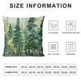 thumbnail image 5 of Leisuo Watercolor Dark Green Tree Pillow Covers , Nature Themed Christmas Throw Pillow Covers Rustic Forest Pillowcase Decor for Indoor Outdoor Home Sofa Bedroom Living Room, 5 of 5