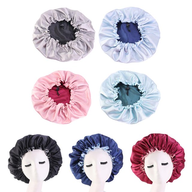 Gorro de dormir reversible Salvador Bonnett Satin Sleep para mujer 4 piezas