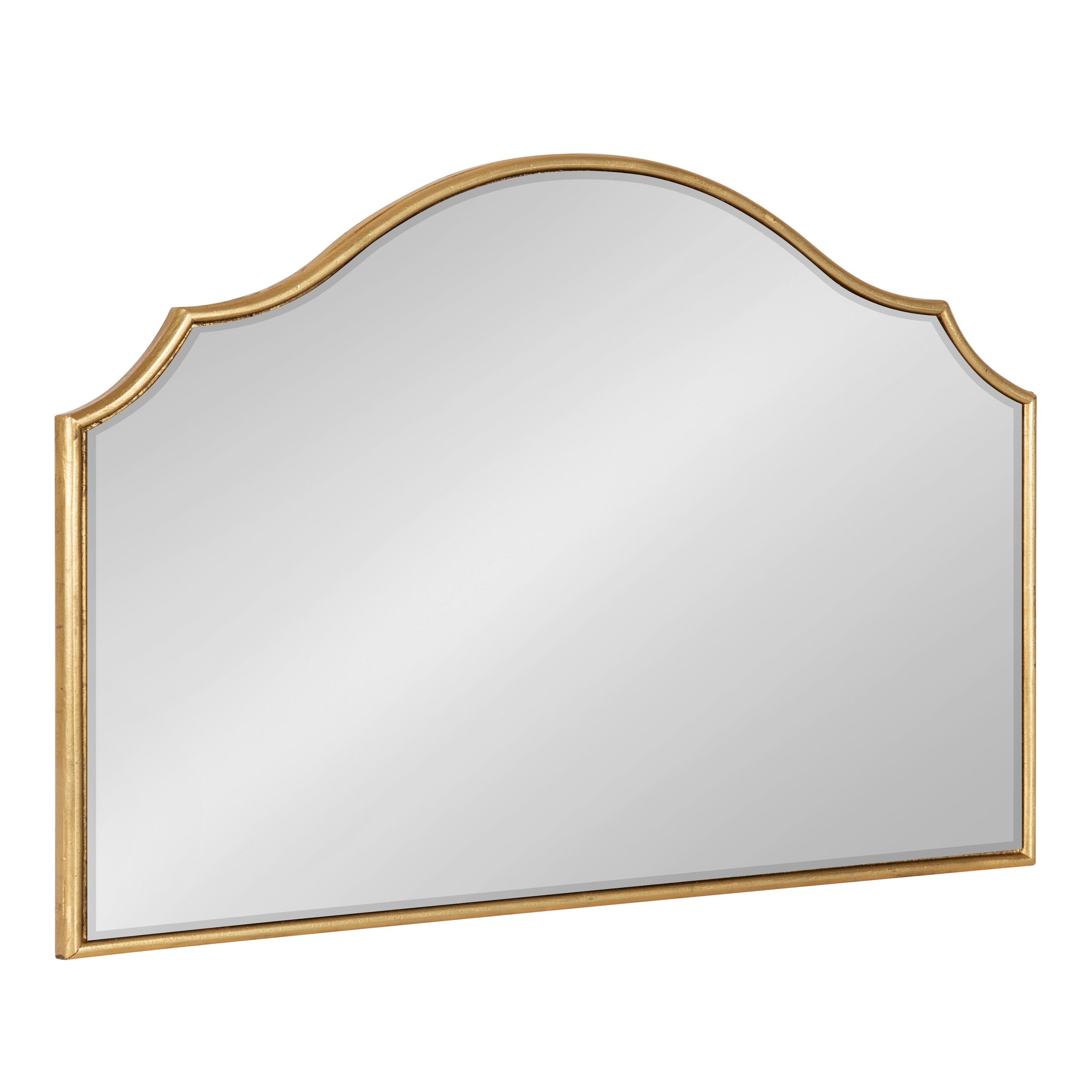 Kate and Laurel Leanna Glam Horizontal Wall Mirror, 18 x 24, Gold
