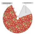 thumbnail image 2 of Yiaed Strawberry Print Christmas Tree Skirt , Tree SkirtsTree Mat for Christmas Winter Holiday Indoor Decorations-48", 2 of 7