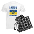 thumbnail image 6 of CafePress - I Stand With Ukraine Men's Light Pajamas - Men's Light Loose Fit Cotton Pajama Set, 6 of 7