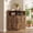 Rustic Brown, variant on Jableast 33" Tall Farmhouse Corner Cabinet with Barn Door Design, Wooden Storage Cabinet with Open Display Shelf, Bathroom Cabinet with Hidden Storage for Living Room, Kitchen, Bathroom, Rustic Brown