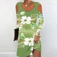 thumbnail image 1 of Robes pour Femmes, Robe d'Été Imprimée pour Femmes à Manches Longues avec Col Rabattu, 1 of 5