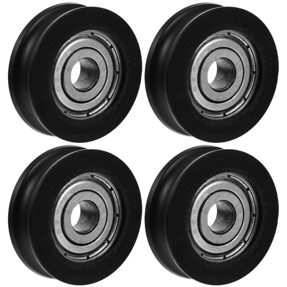 4pcs UGroove Pulley Roller Guide U Type Wheel for Hardware Doors Windows