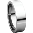 thumbnail image 6 of 6mm Flat Comfort Fit Band in 14k White Gold - Size 8, 6 of 9