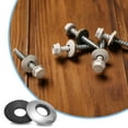 thumbnail image 5 of 50Pack 5/16" x 3/4" Sealing Washers, 304 Stainless Steel  EPDM Bonded Neoprene Rubber Washers for Screws Bolts, Silver&Black, 5 of 6