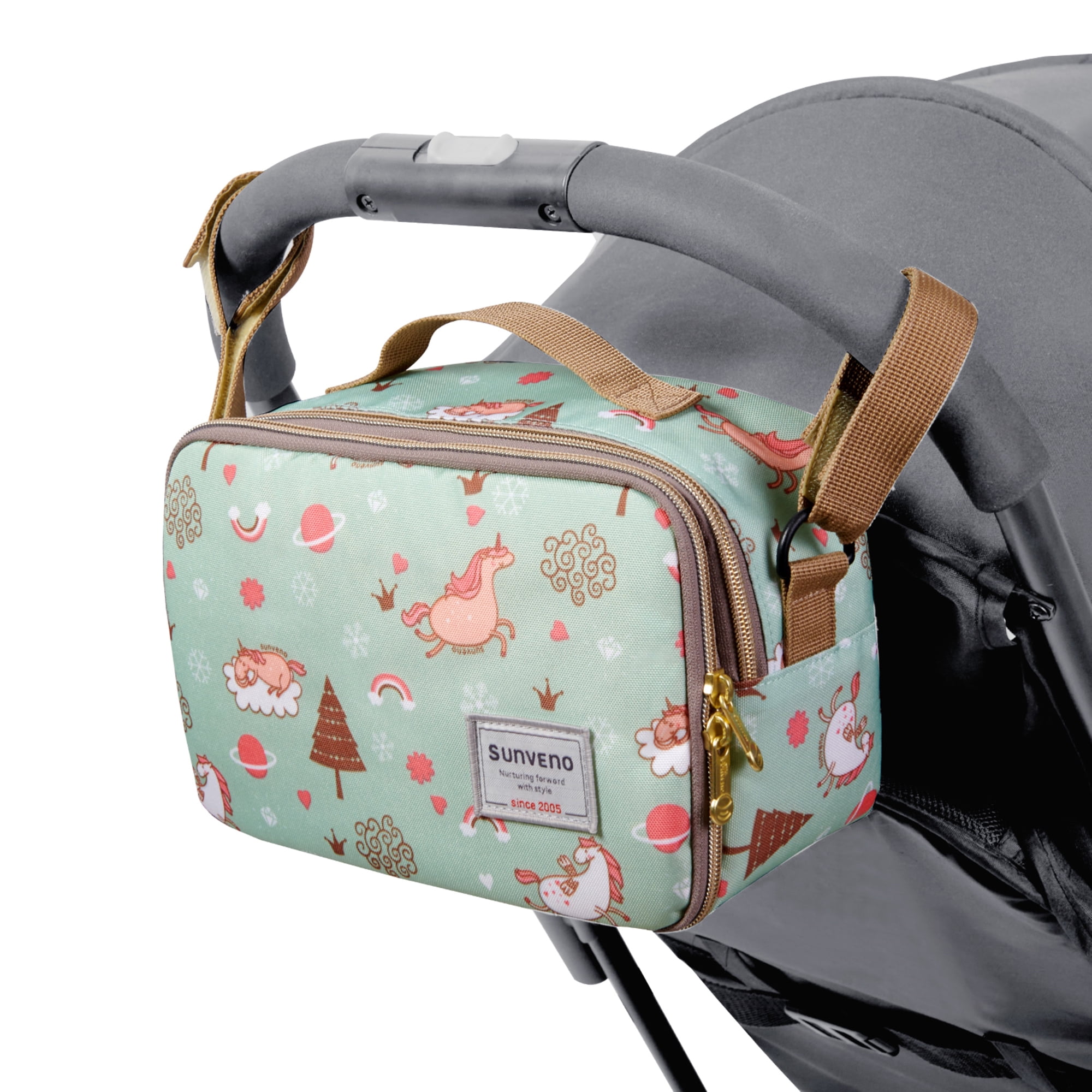 Sunveno Diaper Bag with Water-Resistant, Portable Changing Pad, 1 Count