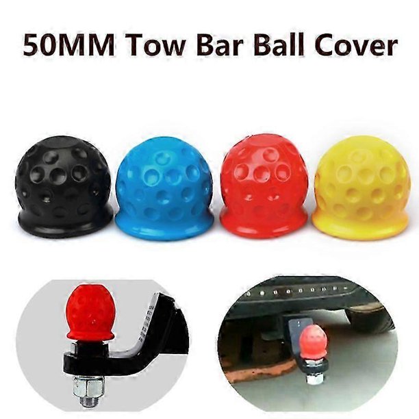 Tapa universal de 4 colores para bola de remolque de 50 mm, cubierta para bola de remolque, tapa para enganche de remolque, protección para bola de remolque, accesorios para automóvil