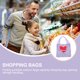 thumbnail image 4 of Bolsa de compras reutilizable de malla con estampado de corazón, bolsa de punto para verduras y frutas, 4 of 5