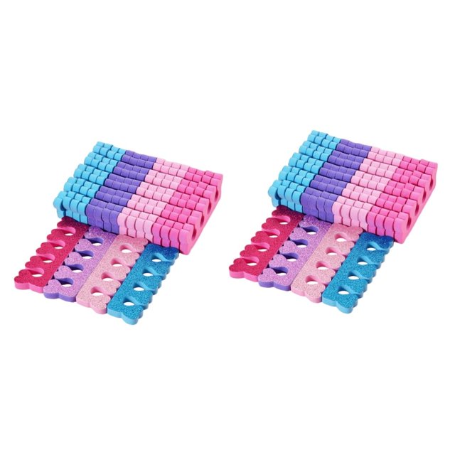 48 Pcs Sponge Toe Splitter Pedicure Supplies Nail Supplies Manicure Tools Toe Divider Toe Dividers Toe Separator Pedicure Eva Multicolor Finger Splitter Pedicure Tools