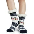 thumbnail image 4 of Slipper Socks for Women with Gripper - Winter Non Slip Thick Fuzzy Socks - Warm Cozy Christmas Gift, 4 of 10
