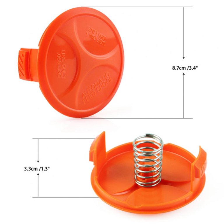 THTEN RC-100-P AF-100 Trimmer Line Cap Spring RC100P,385022-03 Compatible  with Black and Decker Weed Eater Cover,Weed Wacker Caps Grass Trimmer Parts