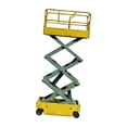 thumbnail image 1 of Xuanheng Lift Aerial Work Platform Model 1/64 Authentic for Sand Table Workshop Scene yellow old, 1 of 8