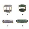 thumbnail image 2 of Kitchen Organized Gilded Rotating Storage Home Strong Capacity Double Space Two-Layer Storage Rotating Capacity (Transparent white) 5011 Double layer, 2 of 9