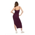 thumbnail image 4 of Forever 21 Women’s Rib Midi Dress with Slight Scoop Back, Slim Fitted Silhouette and Stretch Fabric for Everyday Casual to Elevated Styling, XS-XL, 4 of 6